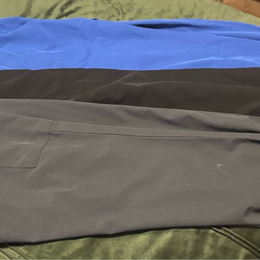 SB Scrubs Blue, Black, and Gray Track Pants
